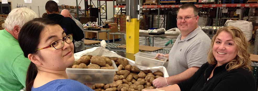 Sorting potatoes