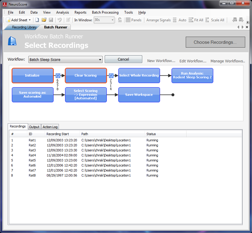 Neuroscore, scoring, cns software