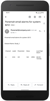 Ponemah Remote Notification Email