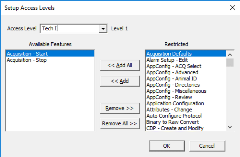 Ponemah Security Access Level Setup